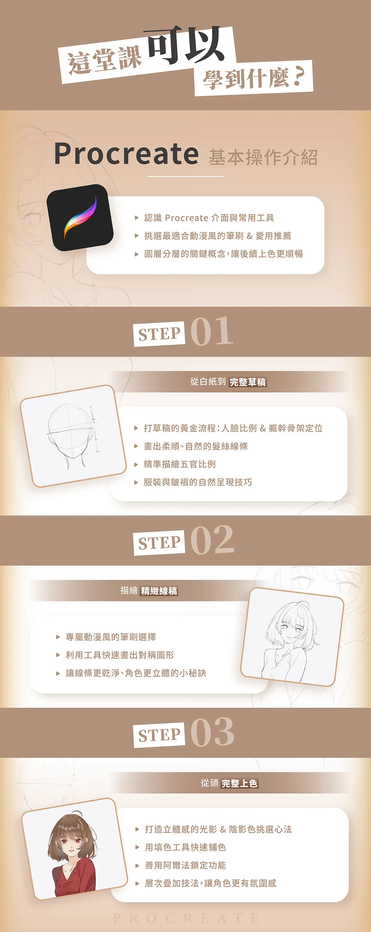 Procreate 入門｜你的第一個動漫角色插畫課